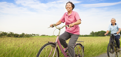 "Life is like riding a bicycle. To keep your balance, you must keep moving."